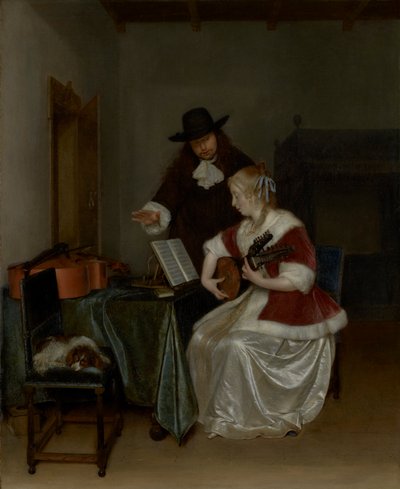 Die Musikstunde von Gerard ter Borch